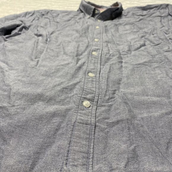 The Territory Ahead Shirt Mens Large Gray Flannel Cotton Long Sleeve Button-Down - Picture 5 of 11